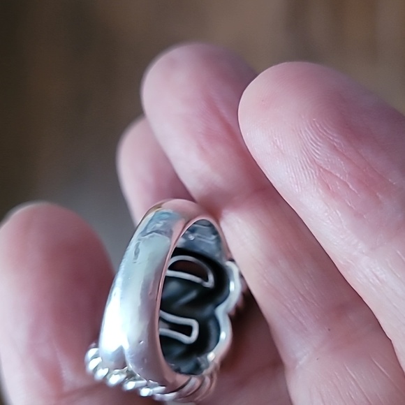 David Yurman Sterling Silver Belmont Cable Link Ring 6 - Picture 9 of 10